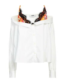 【送料無料】 エムエスジイエム レディース シャツ トップス Floral shirts & blouses White