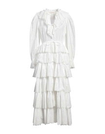 【送料無料】 ウラ・ジョンソン レディース ワンピース トップス Midi dress White