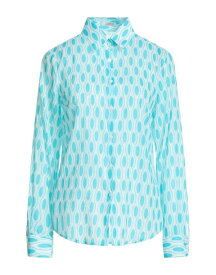 【送料無料】 カミセッタスノーブ レディース シャツ トップス Patterned shirts & blouses Turquoise