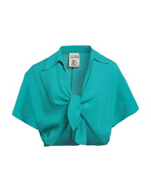 【送料無料】 セミクチュール レディース シャツ トップス Solid color shirts & blouses Deep jade