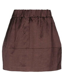 【送料無料】 ファビアナ フィリッピ レディース スカート ボトムス Mini skirt Dark brown