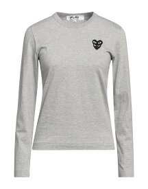 【送料無料】 コム・デ・ギャルソン レディース Tシャツ トップス Basic T-shirt Light grey