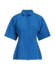 【送料無料】 ジル・サンダー レディース シャツ トップス Solid color shirts & blouses Blue
