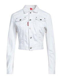 【送料無料】 ディースクエアード レディース ジャケット・ブルゾン デニムジャケット アウター Denim jacket White
