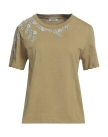 【送料無料】 サンドロ レディース Tシャツ トップス T-shirt Khaki