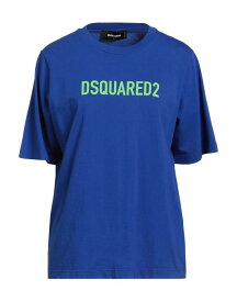 【送料無料】 ディースクエアード レディース Tシャツ トップス T-shirt Blue