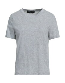 【送料無料】 ディースクエアード レディース Tシャツ トップス Basic T-shirt Light grey