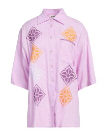 【送料無料】 サンドロ レディース シャツ リネンシャツ トップス Linen shirt Pink