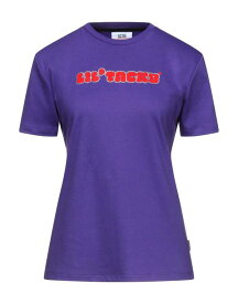 【送料無料】 ジーシーディーエス レディース Tシャツ トップス T-shirt Purple