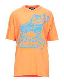 【送料無料】 ディースクエアード レディース Tシャツ トップス T-shirt Orange