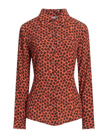 【送料無料】 アティックアンドバーン レディース シャツ トップス Floral shirts & blouses Orange