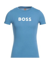 【送料無料】 ボス レディース Tシャツ トップス T-shirt Pastel blue