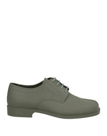 【送料無料】 マルタンマルジェラ レディース スリッポン・ローファー シューズ Laced shoes Military green