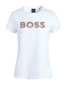 【送料無料】 ボス レディース Tシャツ トップス T-shirt White