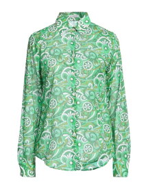 【送料無料】 カミセッタスノーブ レディース シャツ トップス Patterned shirts & blouses Green