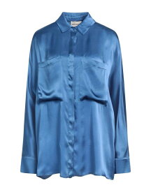 【送料無料】 セミクチュール レディース シャツ トップス Solid color shirts & blouses Pastel blue