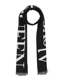 【送料無料】 アレキサンダー・マックイーン レディース マフラー・ストール・スカーフ アクセサリー Scarves and foulards Black