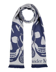 【送料無料】 アレキサンダー・マックイーン レディース マフラー・ストール・スカーフ アクセサリー Scarves and foulards Blue