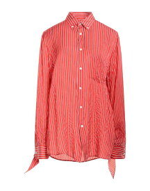 【送料無料】 バレンシアガ レディース シャツ トップス Striped shirt Coral