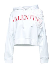 【送料無料】 ヴァレンティノ レディース パーカー・スウェット フーディー アウター Hooded sweatshirt White