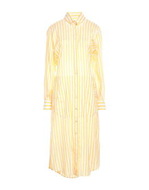 【送料無料】 フェラガモ レディース ワンピース トップス Midi dress Yellow