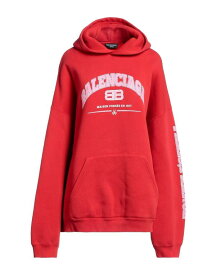 【送料無料】 バレンシアガ レディース パーカー・スウェット フーディー アウター Hooded sweatshirt Red