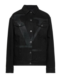 【送料無料】 ヴァレンティノ レディース ジャケット・ブルゾン デニムジャケット アウター Denim jacket Black