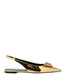 【送料無料】 ヴェルサーチ レディース ベルト アクセサリー Ballet flats Gold