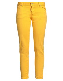 【送料無料】 ディースクエアード レディース デニムパンツ ボトムス Cropped jeans Yellow