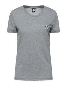 【送料無料】 ノースセール レディース Tシャツ トップス T-shirt Grey