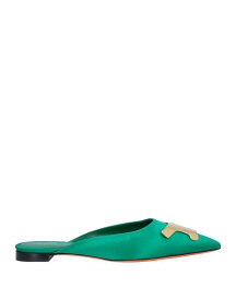 【送料無料】 サントーニ レディース サンダル シューズ Mules and clogs Emerald green