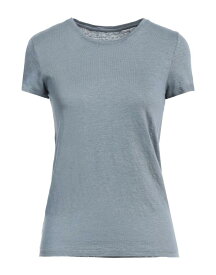 【送料無料】 マジェスティック レディース Tシャツ トップス Basic T-shirt Slate blue