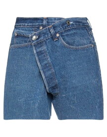 【送料無料】 アールサーティーン レディース ハーフパンツ・ショーツ デニムショーツ ボトムス Denim shorts Blue