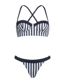 【送料無料】 アスペジ レディース 上下セット 水着 Bikini Navy blue