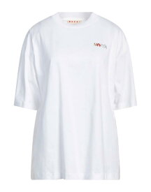 【送料無料】 マルニ レディース Tシャツ トップス T-shirt White