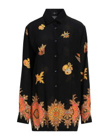 【送料無料】 エトロ レディース シャツ トップス Patterned shirts & blouses Black
