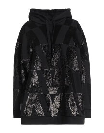 【送料無料】 ヴァレンティノ レディース パーカー・スウェット フーディー アウター Hooded sweatshirt Black