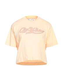 【送料無料】 オフホワイト レディース Tシャツ トップス T-shirt Apricot