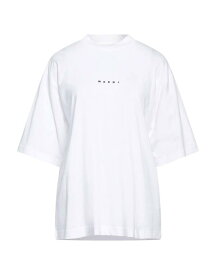 【送料無料】 マルニ レディース Tシャツ トップス T-shirt White