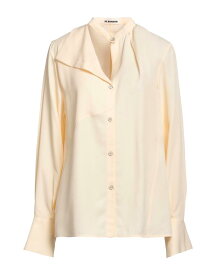 【送料無料】 ジル・サンダー レディース シャツ トップス Solid color shirts & blouses Ivory