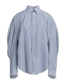 【送料無料】 バレンシアガ レディース シャツ トップス Patterned shirts & blouses Navy blue