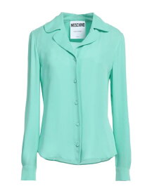 【送料無料】 モスキーノ レディース シャツ トップス Silk shirts & blouses Light green