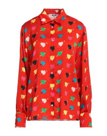 【送料無料】 エムエスジイエム レディース シャツ トップス Patterned shirts & blouses Tomato red