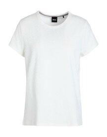 【送料無料】 ボス レディース Tシャツ トップス T-shirt Ivory