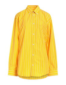 【送料無料】 バレンシアガ レディース シャツ トップス Striped shirt Yellow