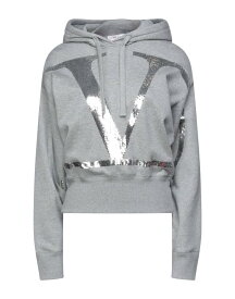【送料無料】 ヴァレンティノ レディース パーカー・スウェット フーディー アウター Hooded sweatshirt Light grey