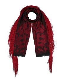 【送料無料】 アレキサンダー・マックイーン レディース マフラー・ストール・スカーフ アクセサリー Scarves and foulards Red
