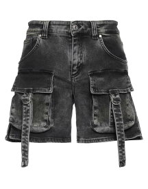 【送料無料】 ブルマリン レディース ハーフパンツ・ショーツ デニムショーツ ボトムス Denim shorts Black