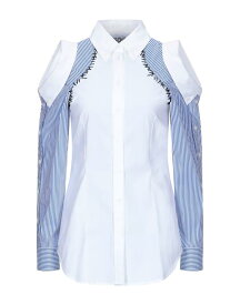 【送料無料】 モスキーノ レディース シャツ トップス Striped shirt White