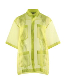 【送料無料】 ジーシーディーエス レディース シャツ トップス Silk shirts & blouses Light green